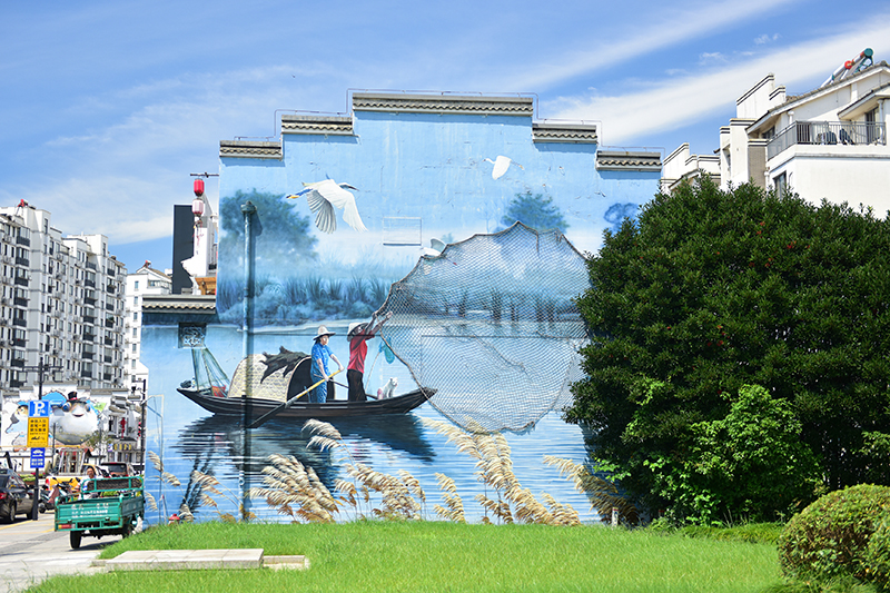 2020年8月2日拍攝的江蘇省張家港市永聯(lián)村。